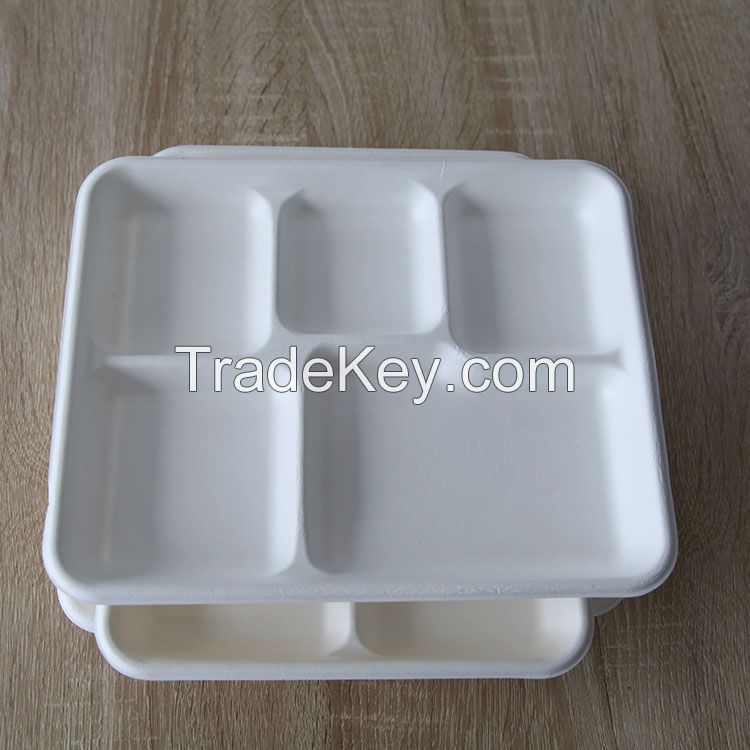 Biodegradable Food Packaging Tray Disposable Product Trays for Restaurants