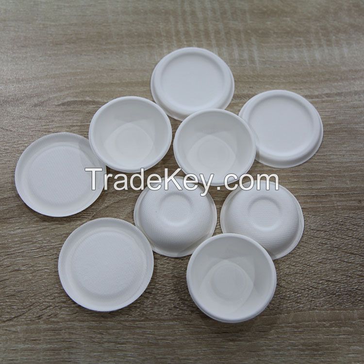 Disposable biodegradable sauce cup white salad cup