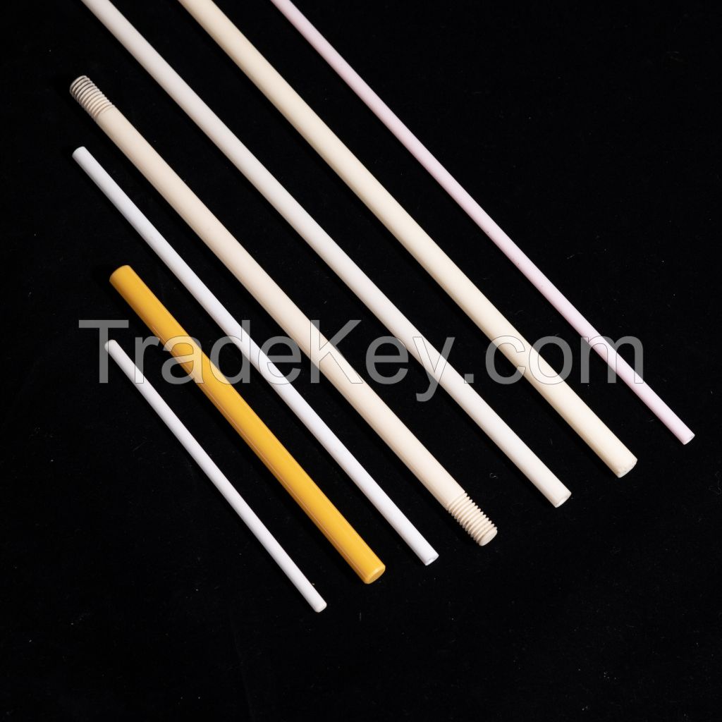 95% 99% alumina al2o3 ceramic rods ceramic shaft sticks axle rods