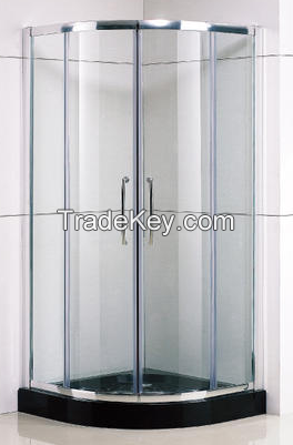 Custom Conner Framed Sliding Glass Quadrant Shower Enclosures