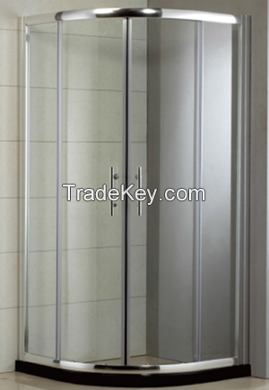 Custom Conner Curved Sliding Glass Quadrant Shower Enclosures