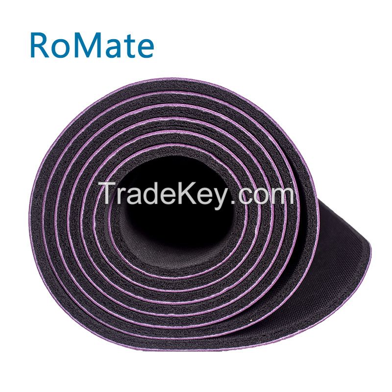 Durable PU with Natural Rubber Yoga Mat Thickness 2.0-5.0mm Eco Friendly