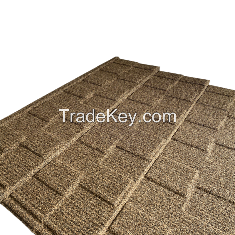 Cheap Lightweight Zinc Corrugated Roofing Stone Coated Metal Steel Roof Tiles with Rich Color
