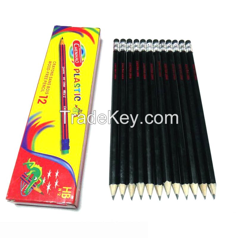 wholesale yellow colored pencils,7 inches  custom logo wooden standard 2B/HB pencil set for School, Office, Drawing and Sketching 