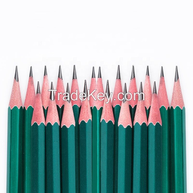  factory wholesale Custom logo  wooden children's hexagon pencil 2B/HB writing pen drawing pencil stationery