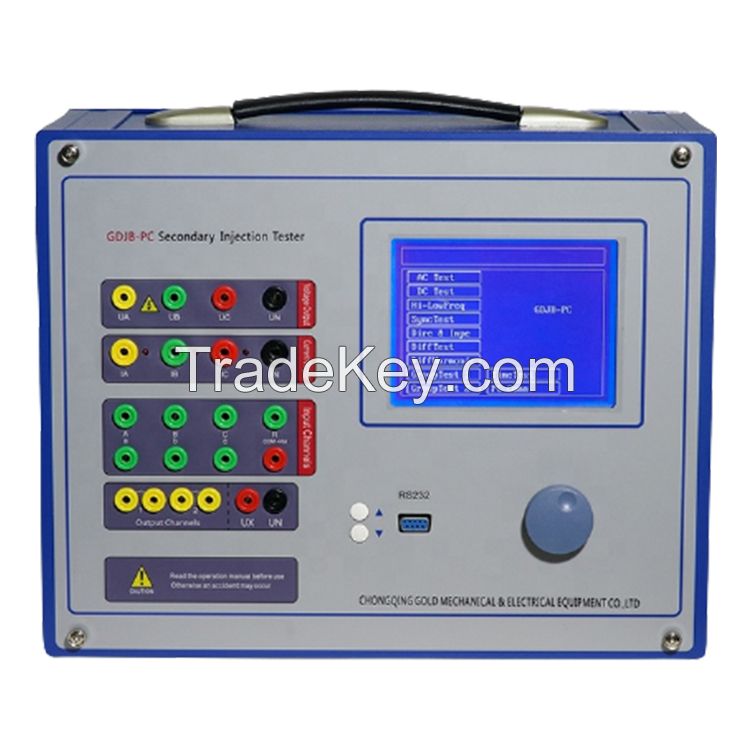 High Speed Current Injection Relay Test Set and Protection One Phase Relay Tester For Secondary Circuit Tester Equipment