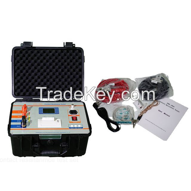 Micro-ohm meter 100A Circuit Breaker Contact Resistance Tester High Voltage Switch Resistance Tester