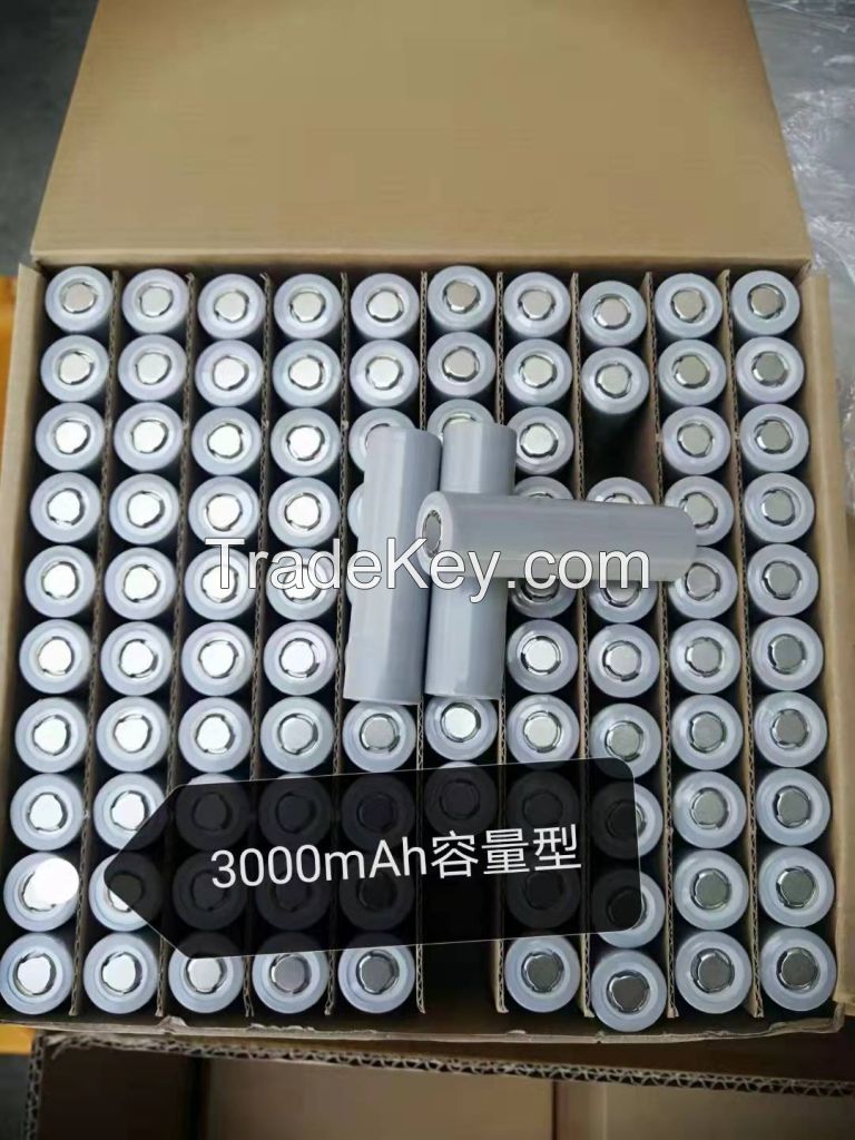 Lithium ion battery OEM 18650 2000mAh-3000mAH 0.5C-5C