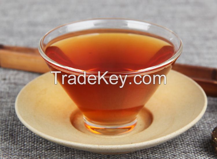 Factory Supply Yunnan Herbal Tea Ripe Puer Combined with Chrisanthmum Shu Puer Mini Tuo Cha Tea