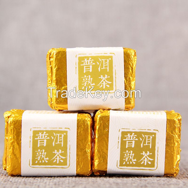 Wholesale Bulk 5g*4 Bulk Yunnan Shu Puerh Weight Loss Skinny Ripe Puer Biscuit Tea
