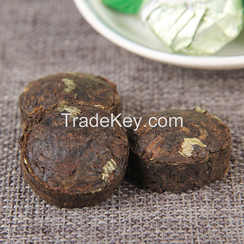 Wholesale 5g Chinese Herbal Tea Weight Loss Shu Ripe Puerh Combined with Lotus Leaf Tea Mini Tuo Cha
