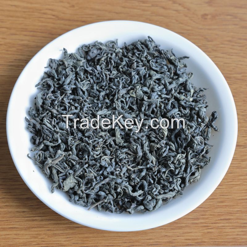 Wholesale Chinese Health Loose Yunnan Fried-Green Huilong Spring Twisted Leaf Green Tea