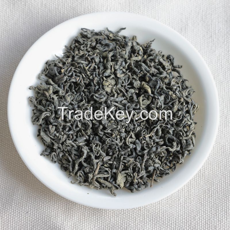 Wholesale Chinese Health Loose Yunnan Fried-Green Huilong Spring Twisted Leaf Green Tea
