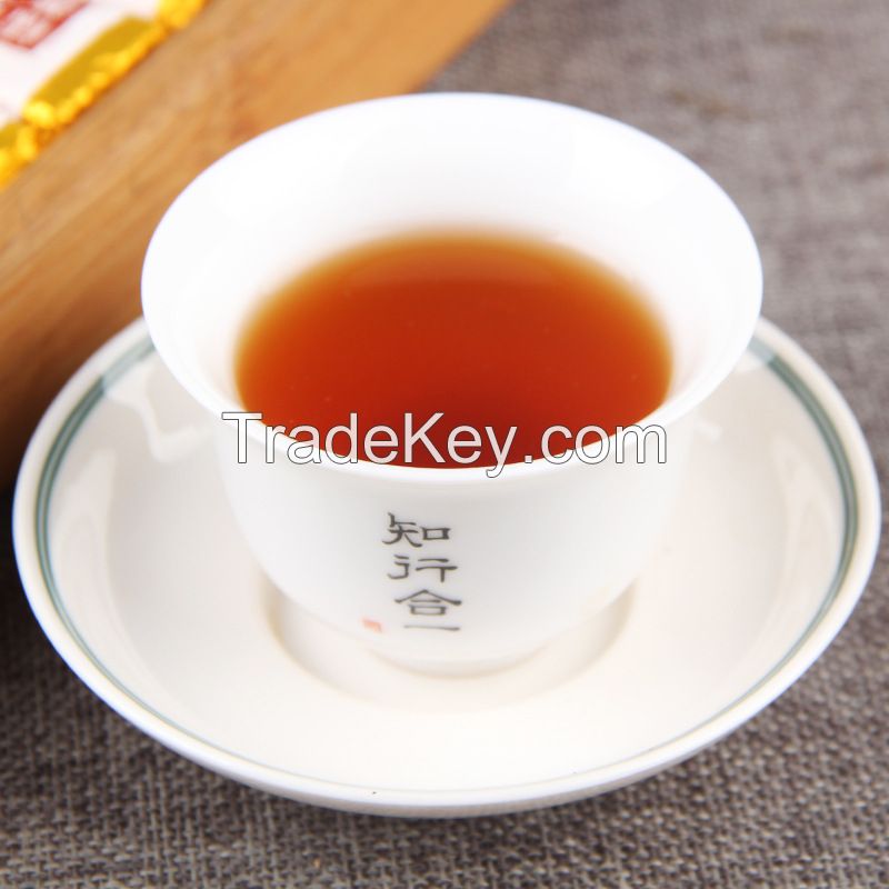 OEM/ODM Private Label 5g*4 Sticky Rice Fragrance Yunnan Ripe Shu Puer Detoxification Slimming Biscuit Tea