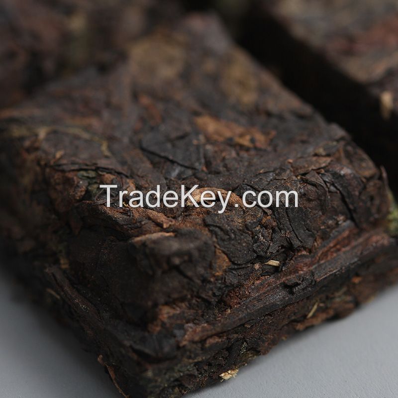 Wholesale 45g Yunnan Menghai Ripe Puerh Chocolate Brick Shape Gold Bud Laobanzhang Aged Shu Puer Tea 