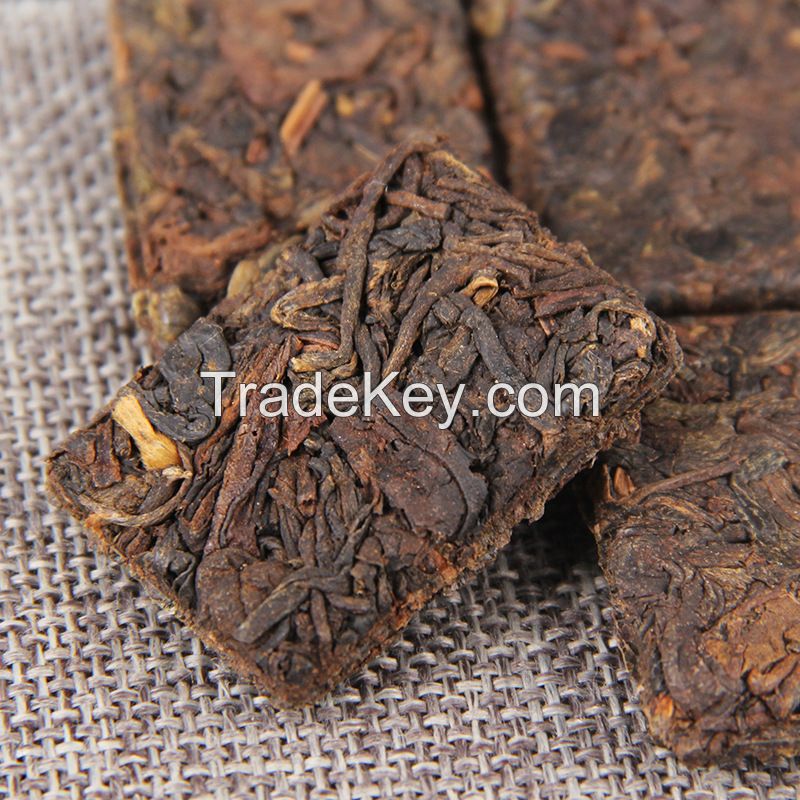 Wholesale Bulk 5g*4 Chinese Health Yunnan Big Tree Aged Shu Puerh Weight Loss Skinny Ripe Puer Biscuit Tea