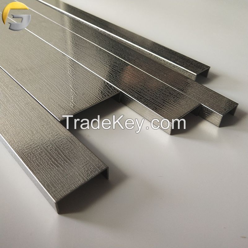 U ChannelGold Stainless Steel Tile Trim