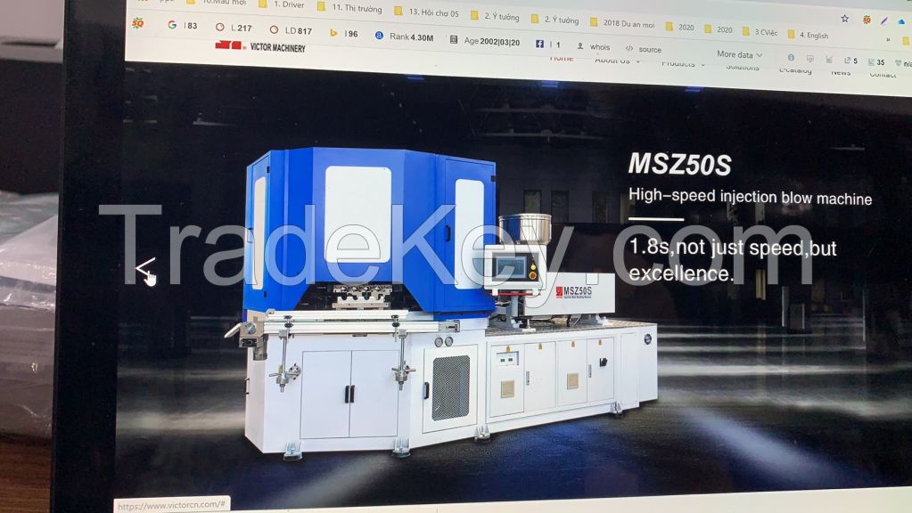 injection blowing molding machine 