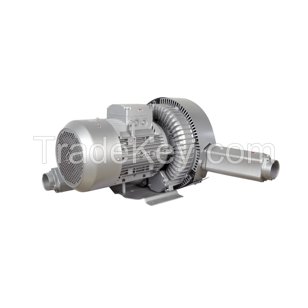 Aluminium Side Channel Turbine Vacuum Air Ring Blower With Large Airflow Volume (ld110h43r28)