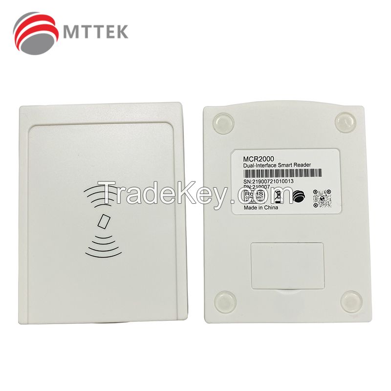 MCR2000 Dual Interface Smart Card Reader compliant with ISO7816,14443, NFC, MIFARE, FeliCa