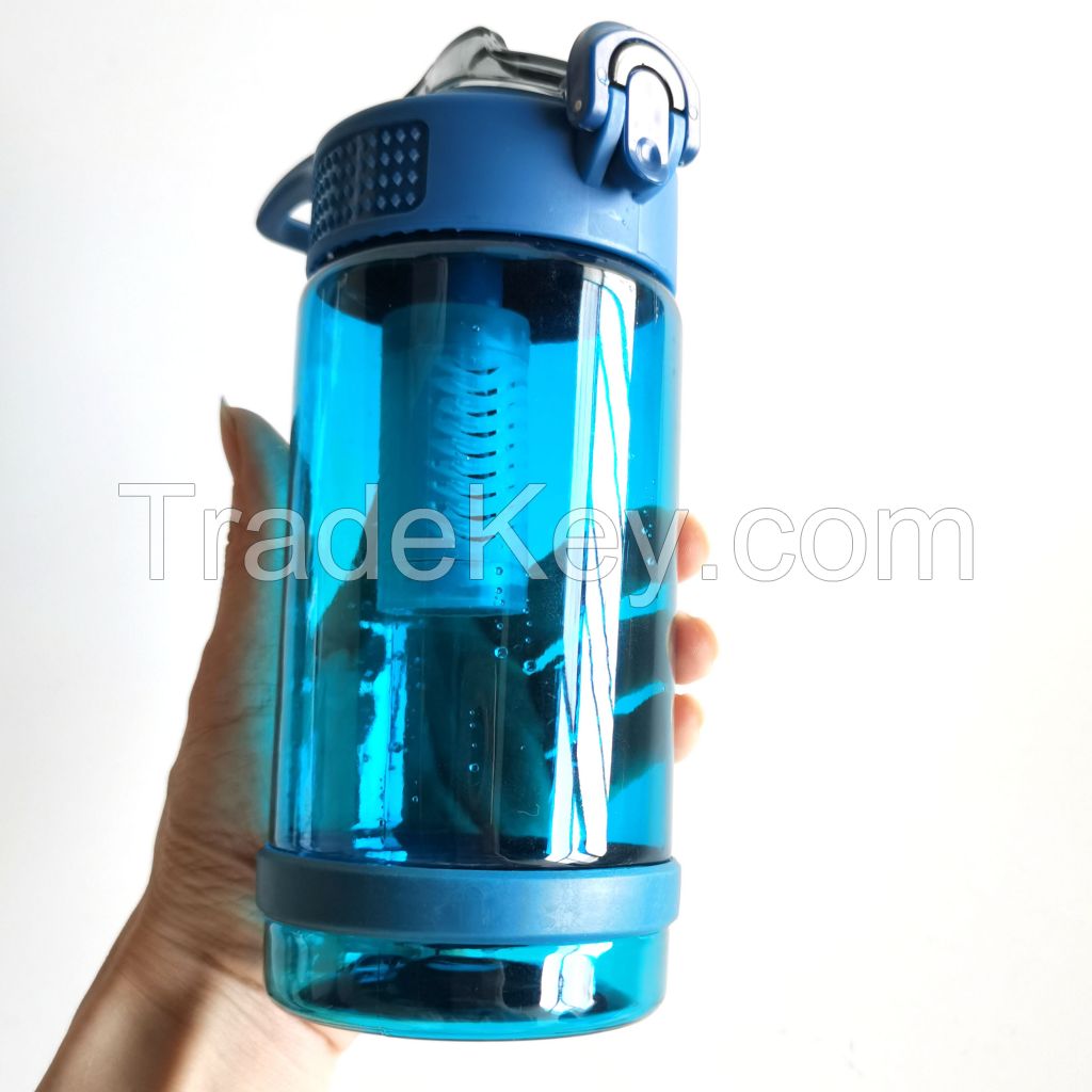Best-selling outdoor BPA-free plastic filter water bottle