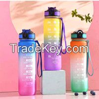 Large capacity color frosted plastic sports filter cup