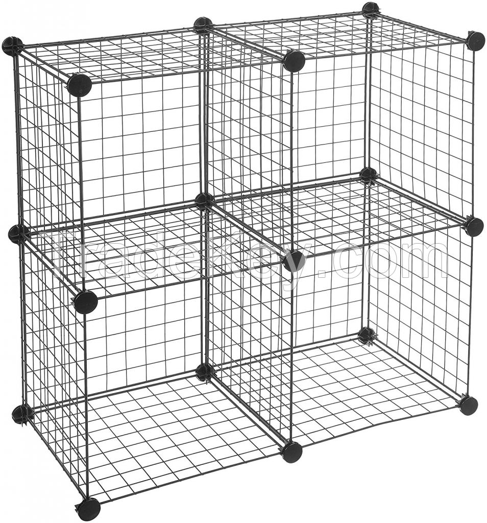 4/6 Cube Grid Wire Storage Shelves