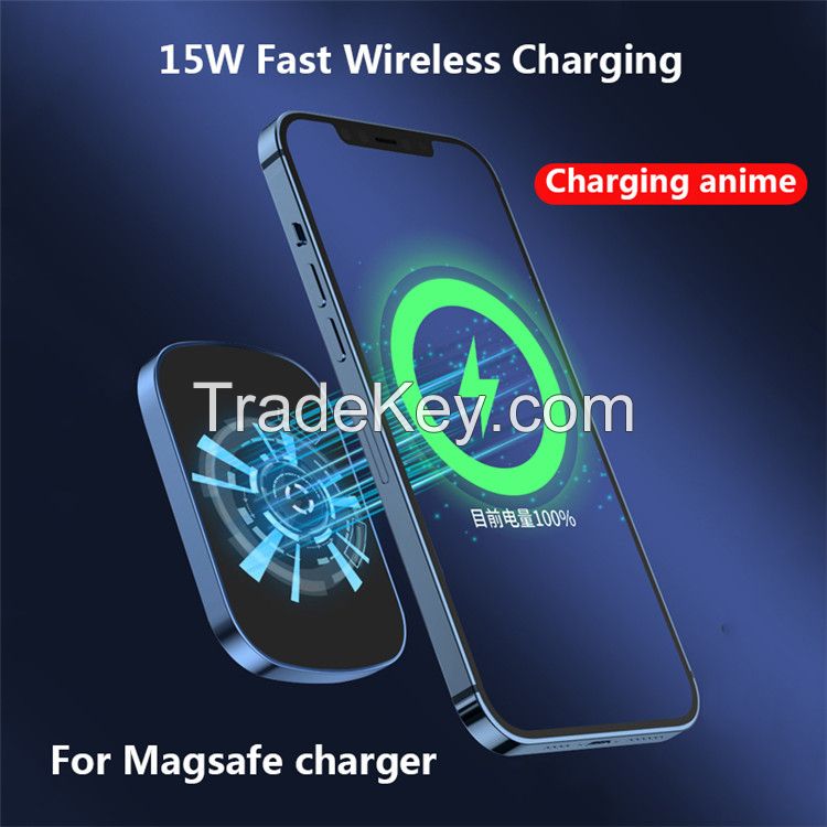 10000mAh Magnetic Wireless 15W Fast charging powerbank For Magsafe Power Bank Charger For iphone 12 Magnet Mobile Phone Battery