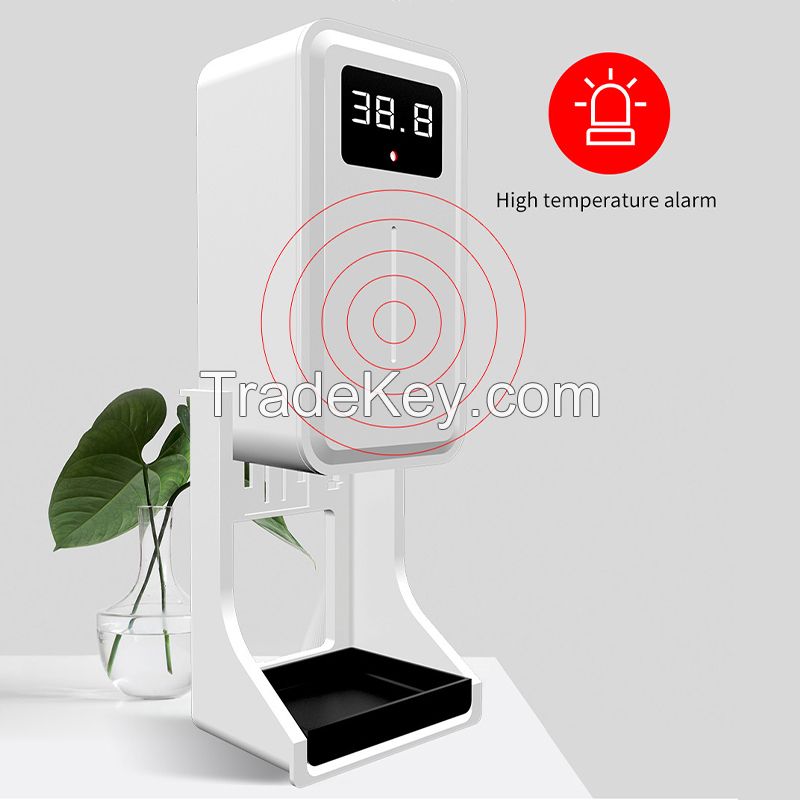 digital LCD temperature test thermal scanner automatic soap dispenser with thermometer