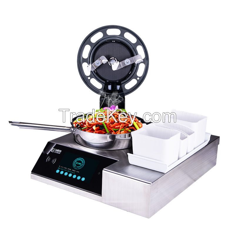 Megcook Electrical Automatic Fried Rice Wok/Machinery Industry Equipment Cooking Machine/3520W Intelligent Commercial Cooking Robot/Cooking Machines Commercial