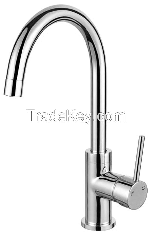 Deck Mounted Ware Sanitary Hot and Cold Single Handle Sink mixer, kitchen mixers
