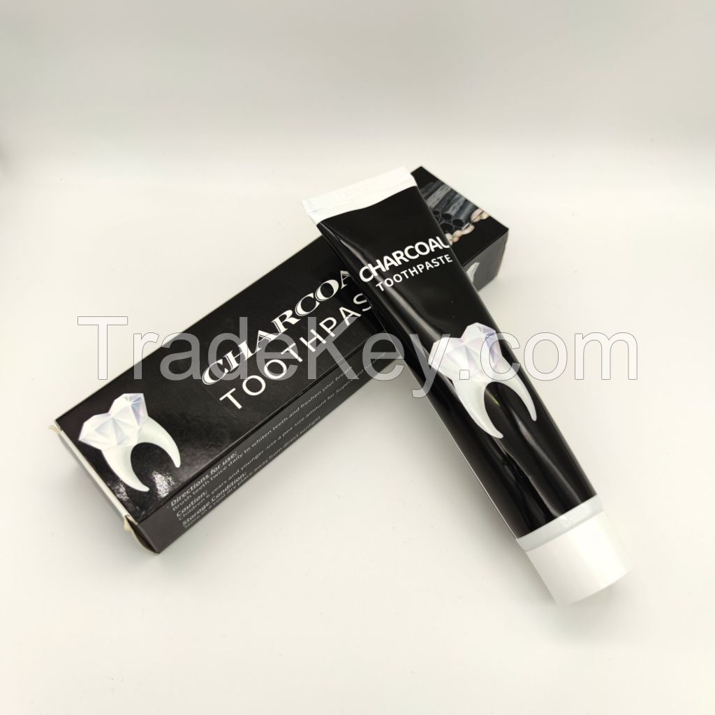 Hot sale wholesale price charcoal toothpaste activated whitening bamboo charcoal toothpaste