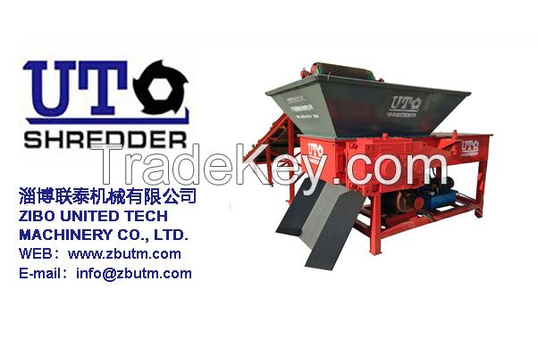 industrial textile shredder machine single shaft shredder