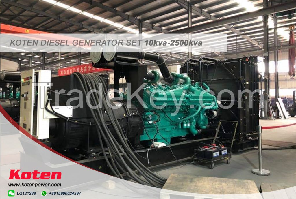 Koten Cummins Series Diesel Generator For Sale With Power Range From 20kVA to 1688kVA