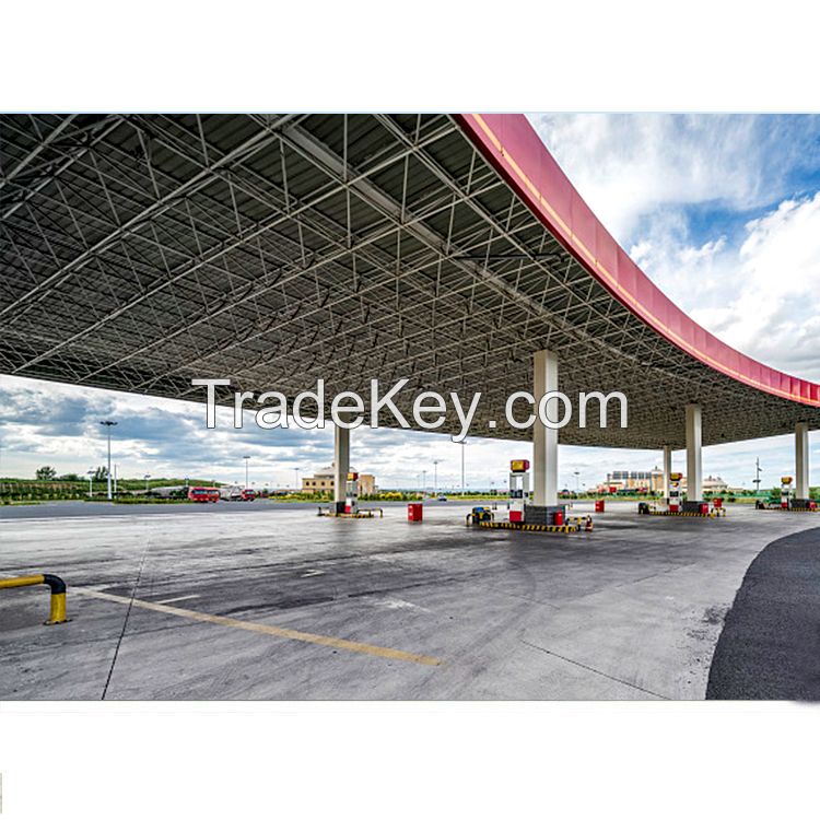 Xuzhou steel structure gas station for canopy design