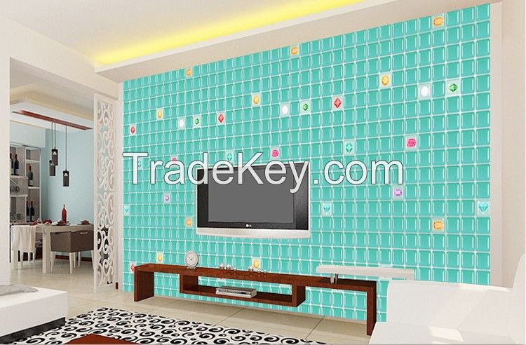 3D DIY peel and stick wall tiles/Wall paper/Wall sticker 