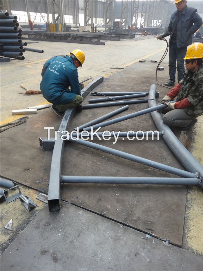 roduct name Prefabricated steel structure stadium roof truss Materia