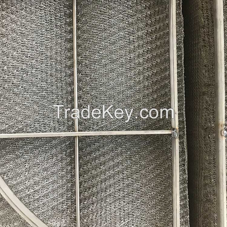 mist eliminator knitted metal wire mesh demister pads structured packing air liquid separator High efficiency filtration