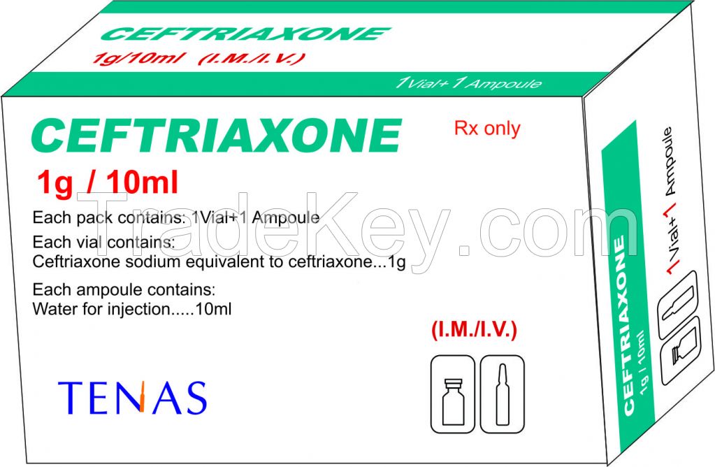 Favorites  Share  Injectable Ceftriaxone Within Ceftriaxone 1g +Water 10ml with GMP