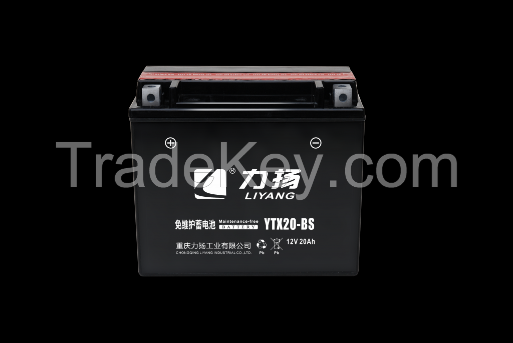 Hot selling good quality 12v 18ah YTX20-BS Battery maintenance free motorcycle motorcycle start battery lead acid batteries