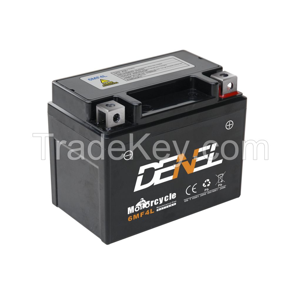 DENEL China Wholesale cheap price battery 12v 9ah acid for sprayer 12v4ah battery for motorcycle 6MF4L