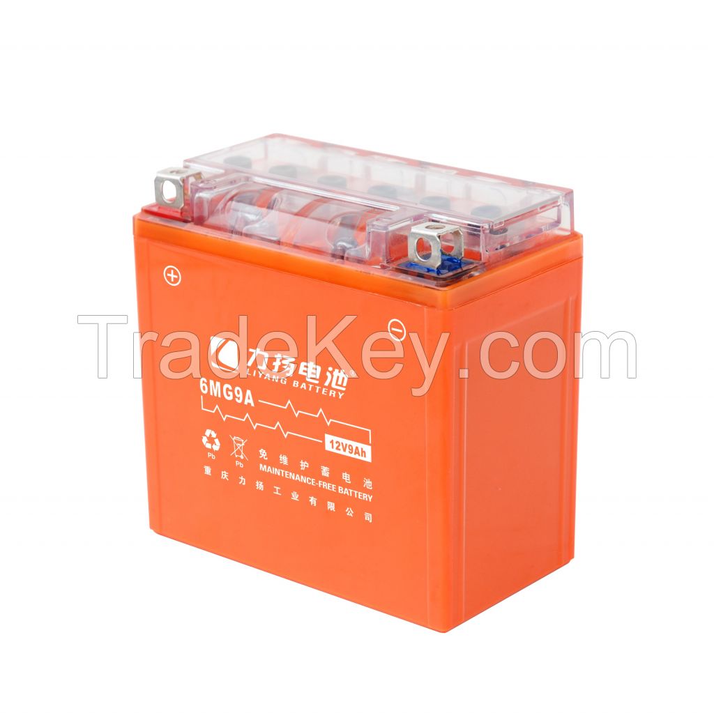 GEL DENEL China Wholesale cheap price y 12v9 ah sealed maintenance free 6MG9A motorcycle engine assembly gel motorcycle battery