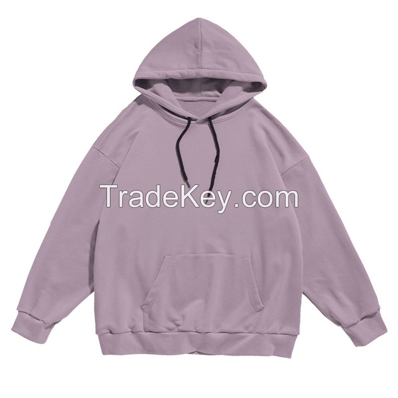  High quality unisex casual and loose logo custom blank sweatshirt men's hoodies