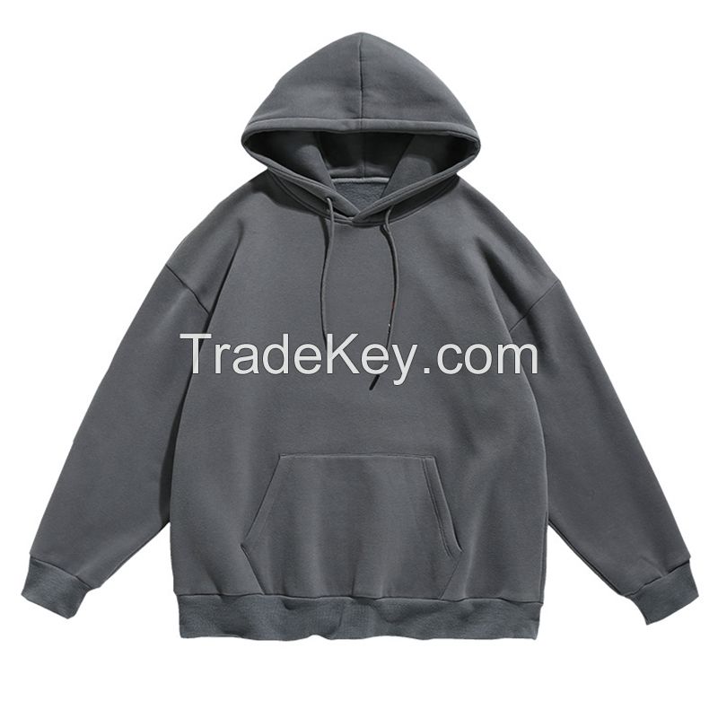  High quality unisex casual and loose logo custom blank sweatshirt men's hoodies