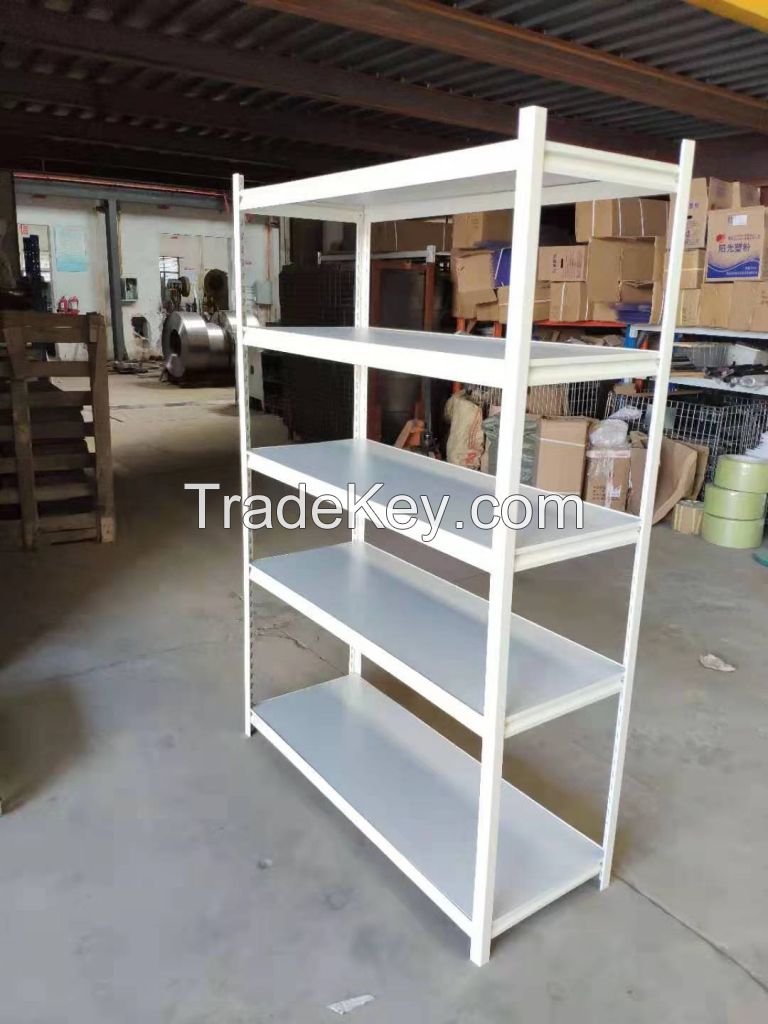 Boltless shelf, angle iron shelf, metal shelf in Powder Coated Heavy D