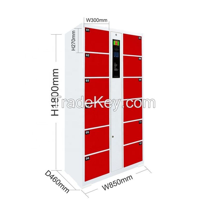 Outdoor parcel delivery locker intelligent controller smart locker for courier and receiver