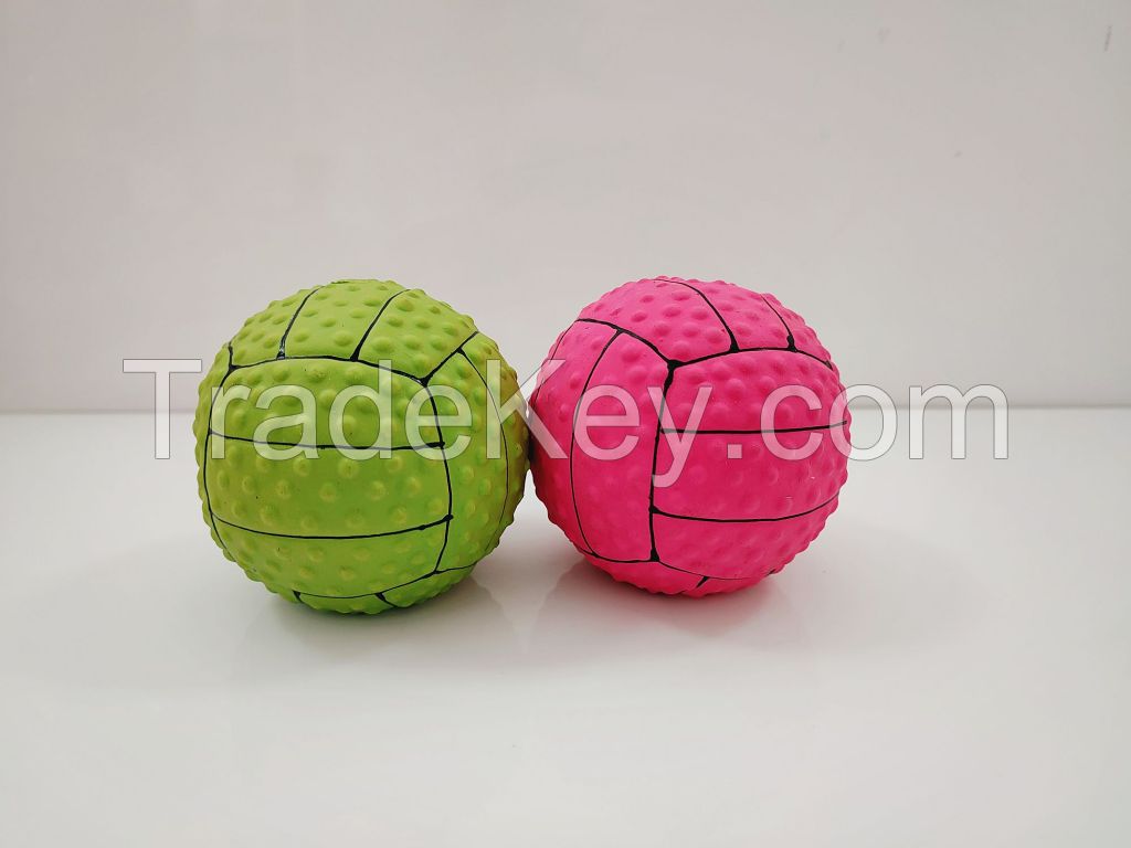 Squeaky balls soft rubber latex eco-friendly pet dog toys 