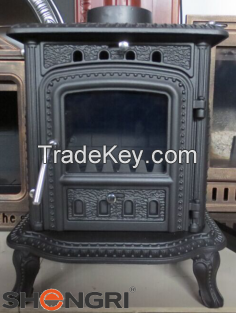 Factory cast iron wood stove