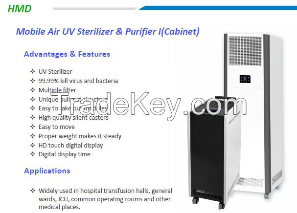 Mobile Air UV Sterilizer & Purifier I(Cabinet)