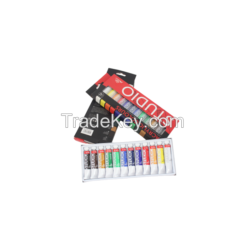 Acrylic Paints 24x12ml drawing sets Studio Series For Canvas in 61 colors with CE certification